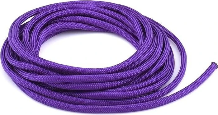 Alphacool AlphaCord Sleeve 4mm Gewebeschlauch für Rundkabel, Gewebeschlauch, 3.3m, Acid Purple