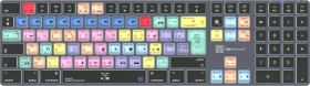 LogicKeyboard Titan Wireless Adobe Premiere Pro CC Mac, Titanium Gray, LEDs weiß, USB/Bluetooth, FR