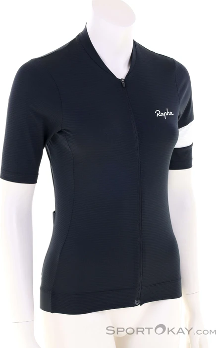 Rapha Core Lightweight Trikot kurzarm schwarz/weiß (Damen)