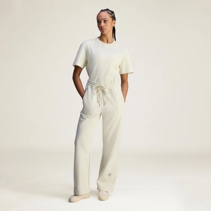 adidas by Stella McCartney Sportswear Curved Hem T-Shirt kurzarm almond milk-smc (Damen)