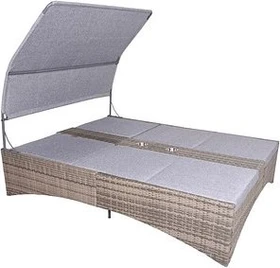 Garden Pleasure Pescara Doppelliege grau