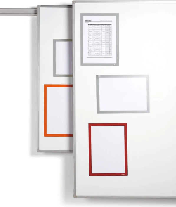 Durable Duraframe Magnetic Schutzrahmen, A4, rot, 5 Stück