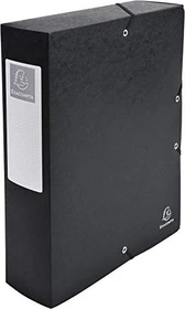 Exacompta Archivbox Colorspan Karton 80mm, A4, schwarz, 6er-Pack