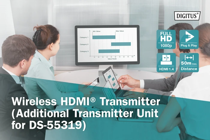 Digitus Wireless HDMI Transmitter für Click & Present Mini DS-55319