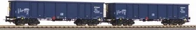 Piko - Spur H0 - 2er Set Offene Güterwagen Eaos Axbenet VI mit Sandladung