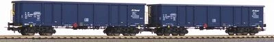 Piko - Spur H0 - 2er Set Offene Güterwagen Eaos Axbenet VI mit Sandladung