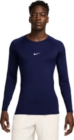 Nike Pro Dri-FIT Funktionsshirt langarm blue void/white (Herren)