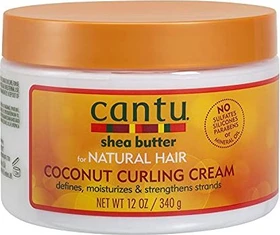Cantu Natural Hair Shea Butter Coconut Curling Cream, 340g