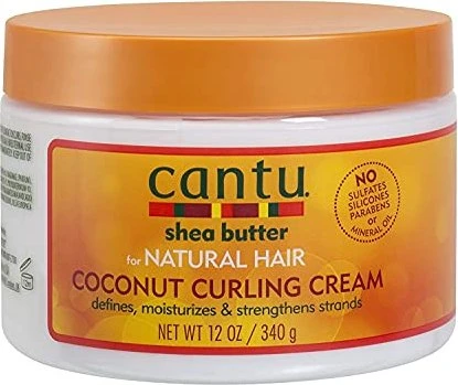 Cantu Natural Hair Shea Butter Coconut Curling Cream, 340g
