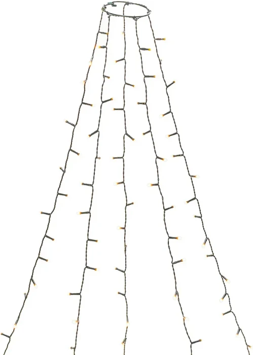 Konstsmide Lichterkette Baummantel grün LED 250x bernstein