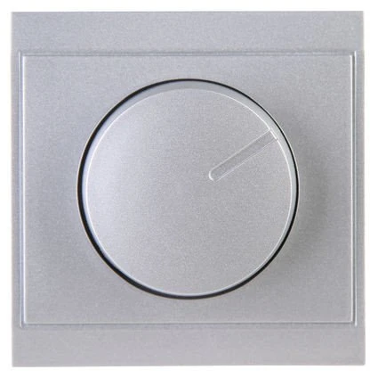 Kopp Malta Dimmer-Abdeckung für Druck-Wechseldimmer, silber