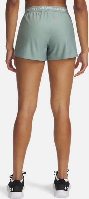 Under Armour Tech Play Up Hose kurz silica green/hydro green/white (Damen)