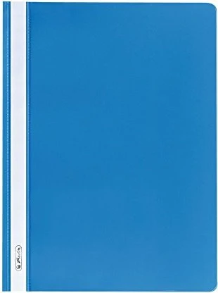 Herlitz Schnellhefter Kunststoff, A4, hellblau, 10er-Pack