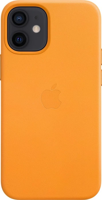 Apple Leder Case mit MagSafe für iPhone 12 Mini california poppy