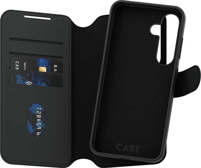PanzerGlass Care Feature Case Tango Two-in-One Wallet Magnetic Qi für Samsung Galaxy S25 schwarz