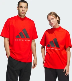 adidas Basketball 001 T-Shirt kurzarm rot