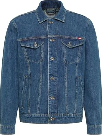 Mustang Style Dallas mit Kontrastnähten Jeansjacke dunkelblau (Herren)