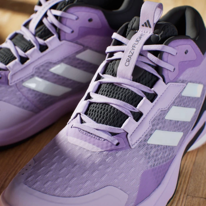 adidas Crazyflight 6 Mid power plum/zero metallic/core black (Damen)