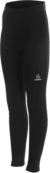 Löffler Thermo Tights Tiv Laufhose lang schwarz (Junior)