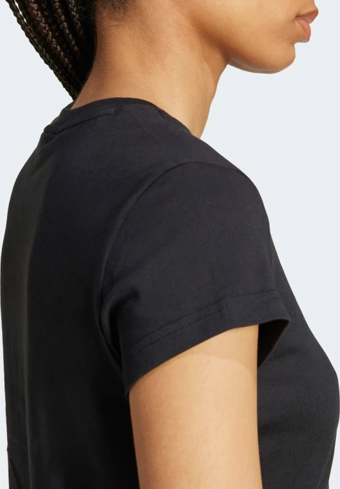 adidas Essentials Slim T-Shirt kurzarm schwarz (Damen)