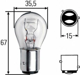 Hella Standard Signal P21/4W 21/4W, 1er-Pack
