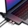 Satechi Aluminium Type-C Pro Hub Ethernet Adapter für MacBook Pro 2016/2017, schwarz, USB-C 3.0 (ST-TCPHEM)