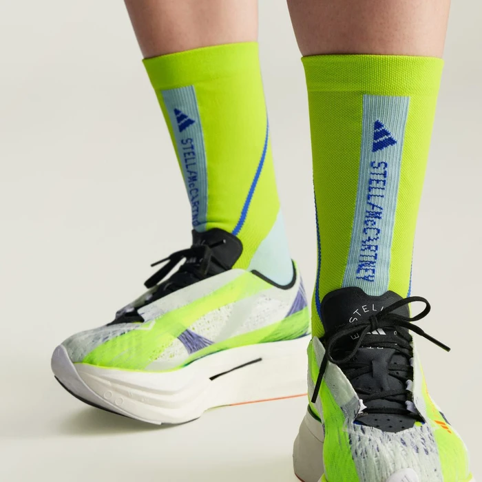 adidas by Stella McCartney Crew Socken semi solar slime/glow blue/lucid blue (Damen)