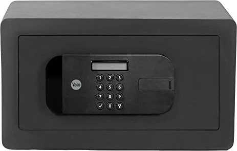 Yale YSFB/200/EB1 High Security Fingerprint Safe Compact Tresor, Schlüsselschloss/elektronisches Zahlenschloss/Fingerprintreader