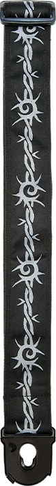 D'Addario Planet Lock Guitar Strap Barbed Wire