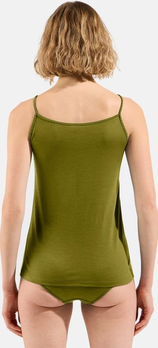 Odlo Natural Merino 160 V-Neck Funktionsshirt ärmellos guacamole (Damen)