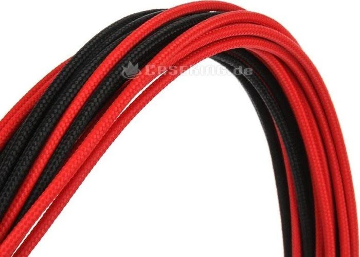 Phanteks Verlängerungskabel Kit für Netzteile, schwarz/rot, 500mm