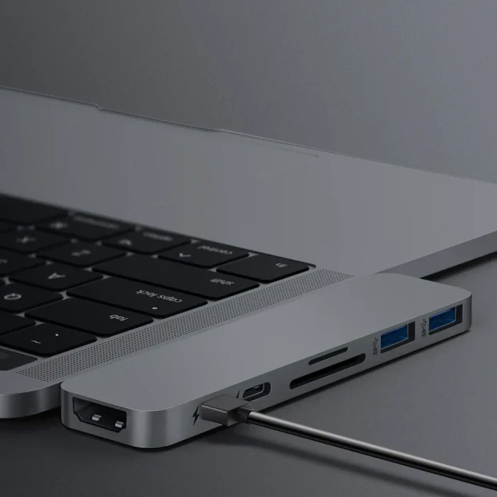Targus HyperDrive DUO 7-in-2, 2x Thunderbolt 3 [Stecker], grau
