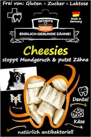 Qchefs Cheesies Zahnputzsnack für Hunde, 65g