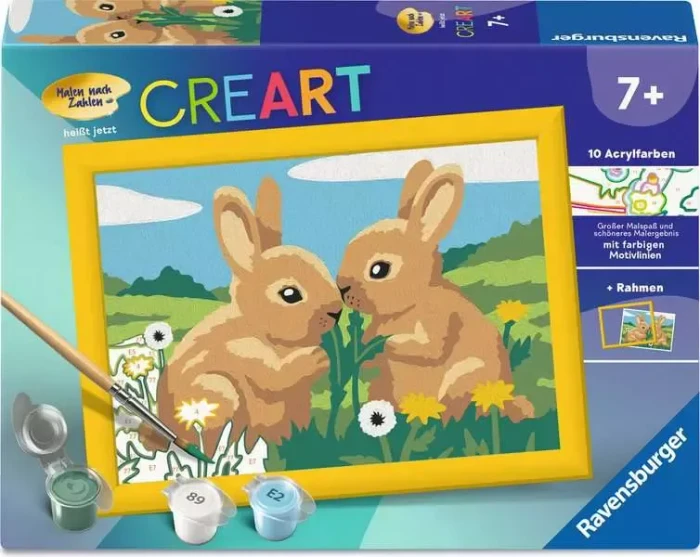 Ravensburger Malen nach Zahlen CreArt Hasenfreunde