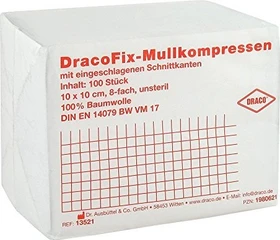 Dr. Ausbüttel DracoFix OP-Kompressen unsteril 8-fach, 10 x 10cm, 100 Stück