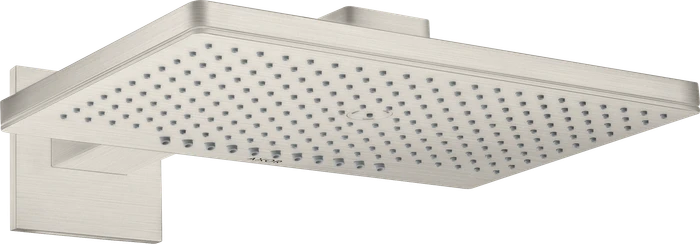 Hansgrohe Axor ShowerSolutions Kopfbrause 460/300 2jet eckig mit Brausearm edelstahloptik