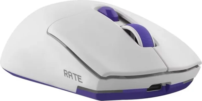 Proove Rate Special Edition Wireless Gaming Mouse, weiß/violett, USB/Bluetooth