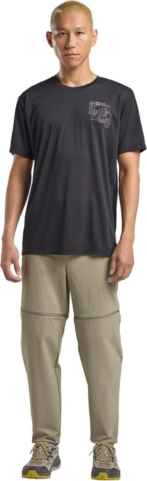 Jack Wolfskin Vonnan Graphic Funktionsshirt kurzarm explore phantom (Herren)
