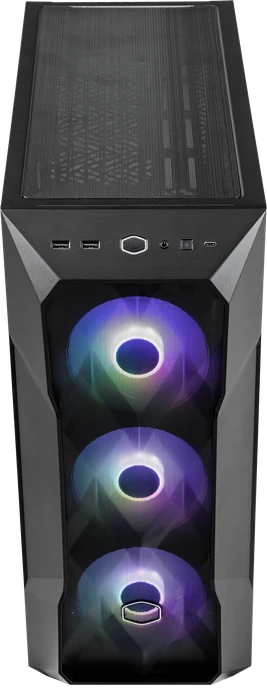 Cooler Master MasterBox TD500 Mesh V2, schwarz, Glasfenster