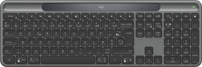 Logitech Signature Slim Solar+ K980, Grafit, USB/Bluetooth, FR