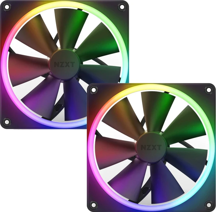 NZXT F Series F140 RGB DUO, Matte Black, schwarz, 140mm