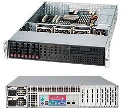 Supermicro SuperChassis 213LTQ-R720LPB, grau/schwarz, 2HE, 1x 720W redundant