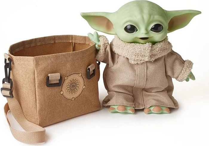 Mattel Star Wars The Mandalorian The Child mit Tasche 28cm