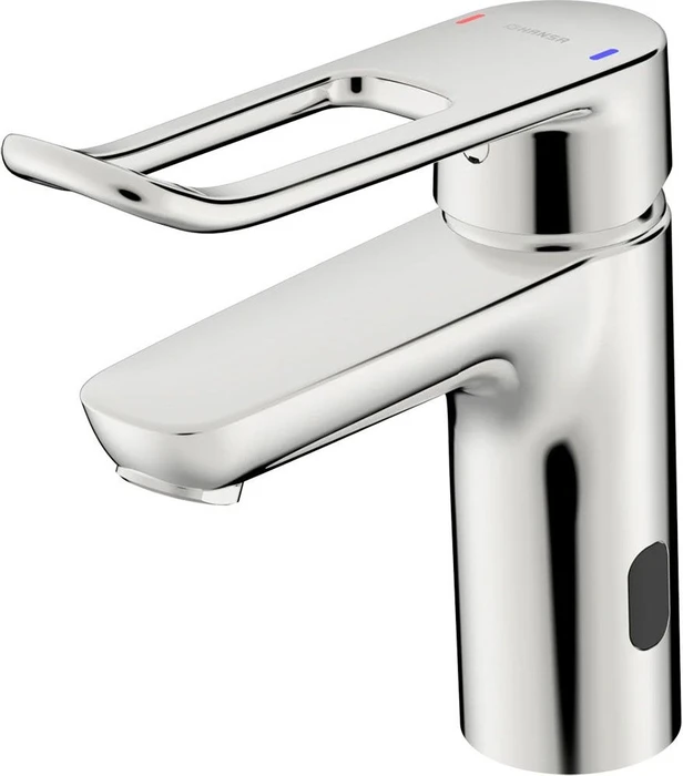 Hansa HansaClinica Hybrid Einhand-Waschbeckenarmatur mit Sensor chrom