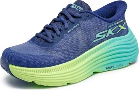 Skechers Max Cushioning Endeavour Hallandale navy blue/lime green (Damen)