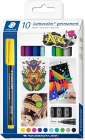 Staedtler Lumocolor 318 permanent sortiert, 10er-Set