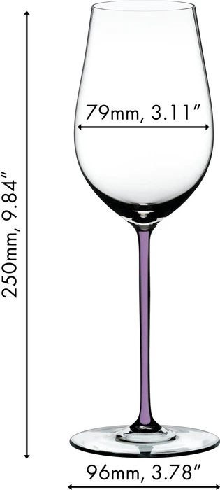 Riedel Fatto A Mano Riesling/Zinfandel Weißweinglas violett