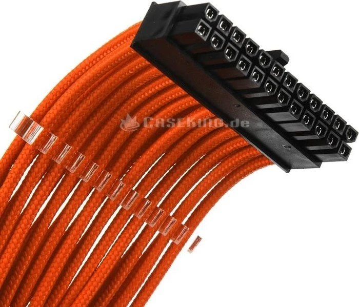 Phanteks Verlängerungskabel Kit für Netzteile, orange, 500mm