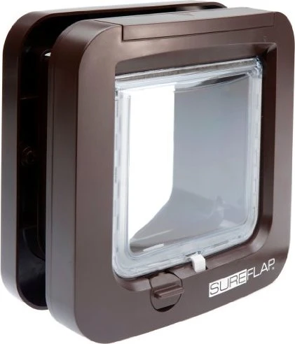 Sure Petcare SureFlap Microchip Katzenklappe, braun