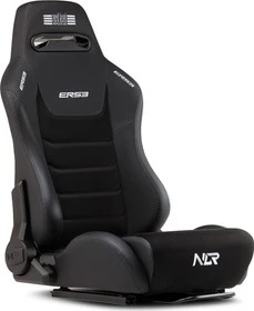 Next Level Racing ERS3 Elite Liegesitz, PU Leather & Suede Edition, schwarz